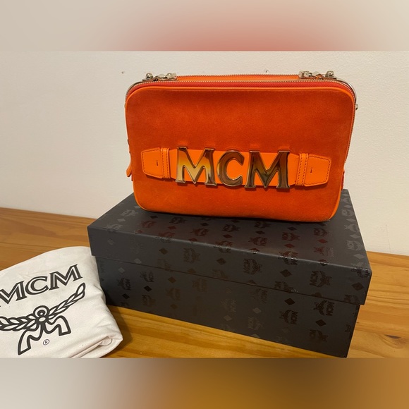 MCM Bags Nwt Mcm Cubism Suede Crossbody Mediumclutch Crossbody